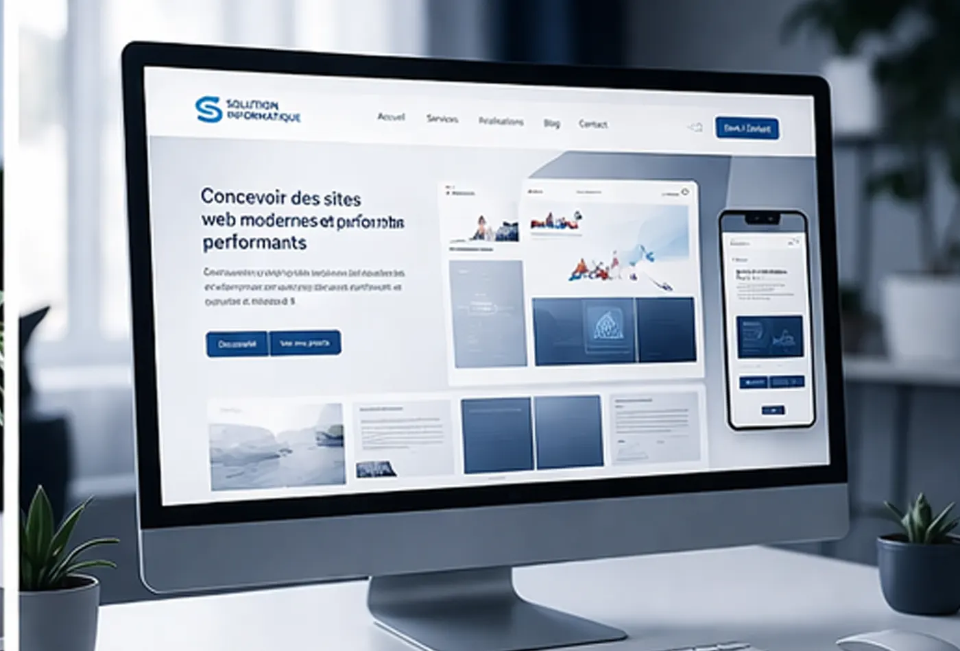 Solutions web sobres, rapides et durables